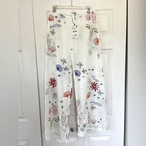 NWT Zara Embroidered Pants